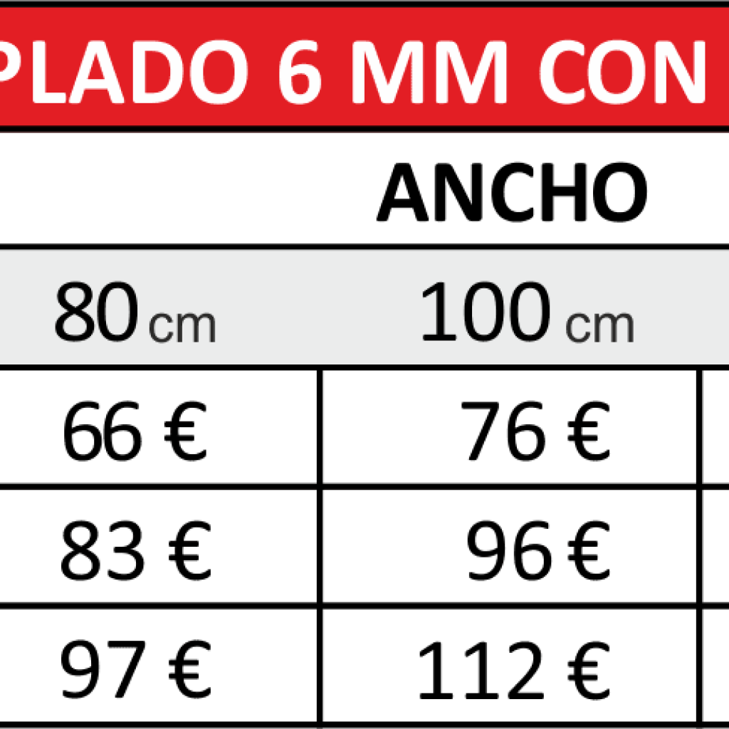 preciocristal01png ROTUSIL Artes Gráficas ROTUSIL Artes Gráficas